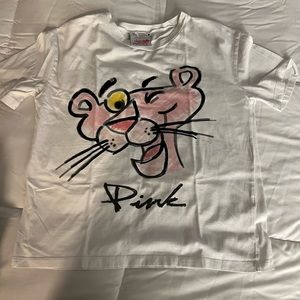 ZARA Pink Panther Graphic Tee